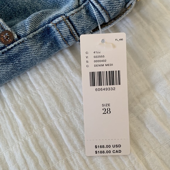 NWT AGOLDE Toni Mid Rise Straight Jean - Picture 1 of 7